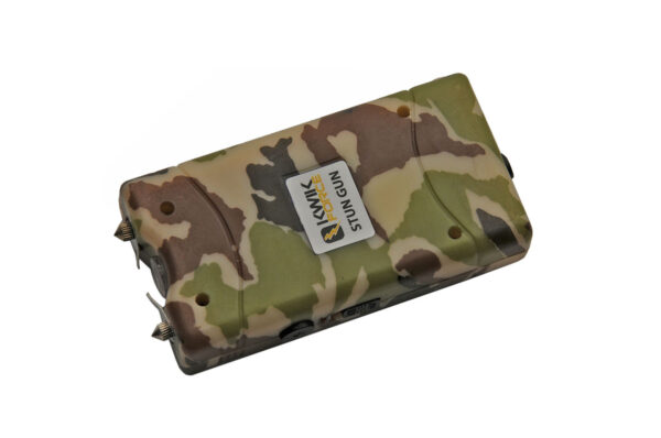 Kwik Force Camo 4-inch Stun Gun With Built-in Charger