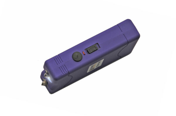 Kwik Force Purple 4-inch Stun Gun With Built-in Charger