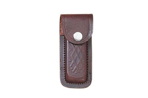 4" PRINTED BROWN LEATHER SHEATH (Pack Of 12)