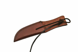 10" LACE BROWN LEATHER SHEATH