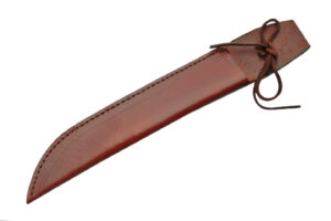 14" LACE BROWN LEATHER SHEATH