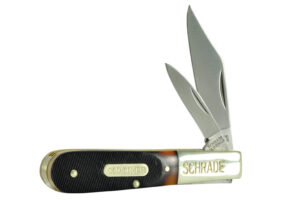 Schrade High Carbon Stainless Steel | Sawcut Handle 5.7 inch Edc Old Timer Barlow Folding Knife