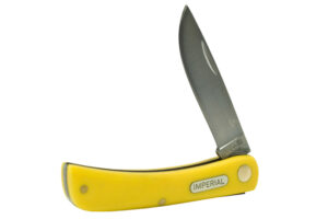 Imperial Single Blade Stainless Steel Blade | Yellow Abs Handle 3.75 Edc Pocket Folding Knife
