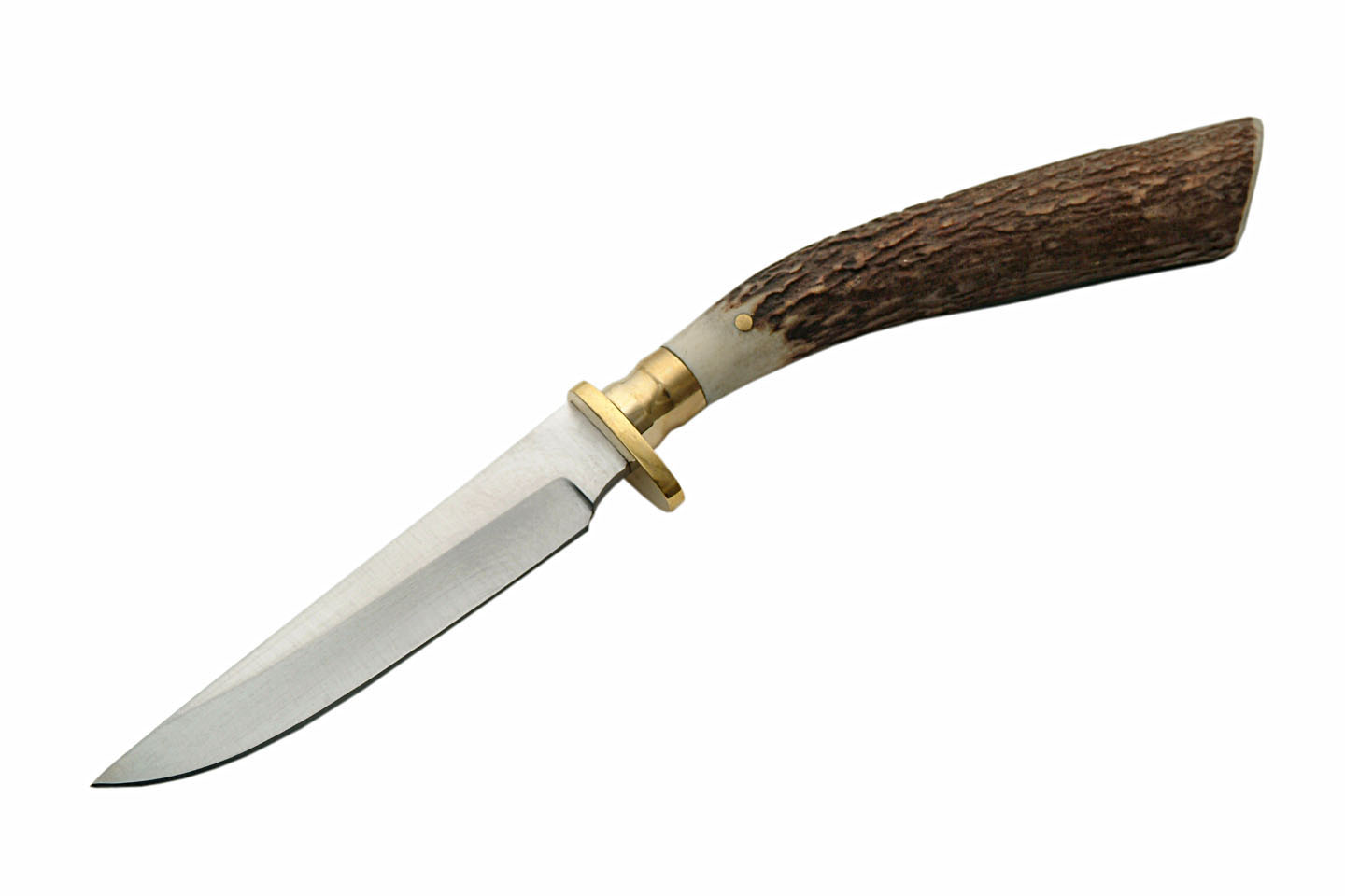 8.5″ Stag Drop Point Knife With Sheath 8.5″ Stag Drop Point Knife With Sheath