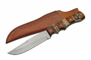 9.25″ Stag And Wood Hunter With Sheath 9.25″ Stag And Wood Hunter With Sheath