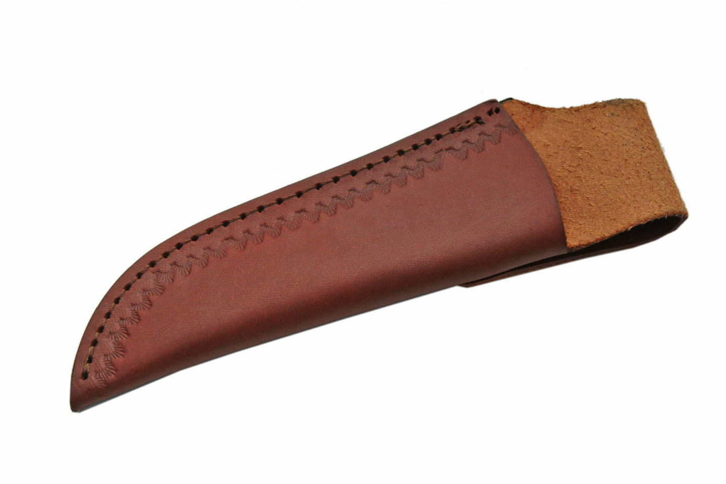 8″ Stag And Wood Skinner Knife With Sheath 8″ Stag And Wood Skinner Knife With Sheath