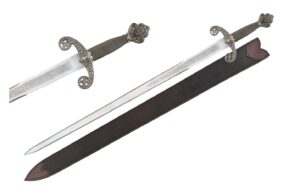 Large Alphonso Stainless Steel Blade | Wire Wrapped Handle 40 inch Sword