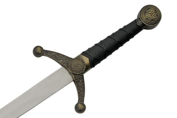 Gold Celtic Knot Stainless Steel Blade | Zinc Alloy 15 inch Dagger Knife