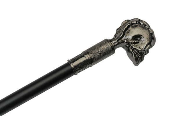Grave Hand Skull Stainless Steel Blade | Skull Handle 36.5 inch Walking Cane Sword