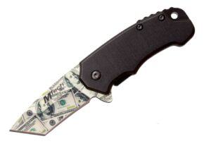 USA Money Stainless Steel Blade | Aluminum Handle 5 inch EDC Pocket Folding Knife