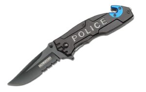 Tac Force Police Stainless Steel Blade | Aluminum Handle 4.5 inch Edc Pocket Folding Knife