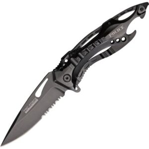 Tac Force Police Force Stainless Steel Blade | Aluminum Handle 3.25 inch Edc Pocket Folding Knife