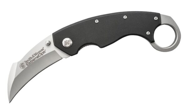 Smith & Wesson Carbon Stainless Steel Blade | G10 Handle 7.9 inch Edc Karambit Knife