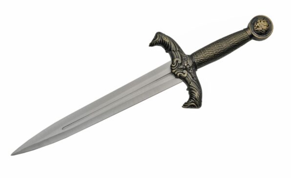 King Arthur Stainless Steel Blade | Cord Wrapped Handle 17.5 inch Dagger Knife