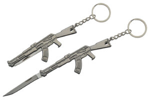 4″ GUN SLAYER KEYCHAIN KNIFE (Pack Of 2)