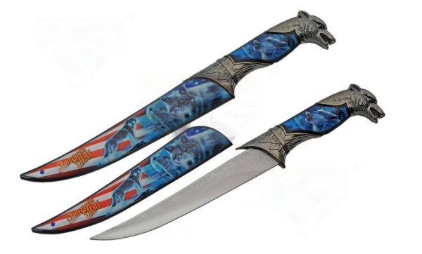 American Wolf Fantasy Dagger Knife