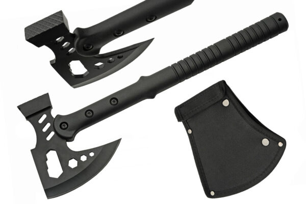 Tactical Stainless Steel Blade | Nylon Fiber Handle 16.75 inch Hammer Axe