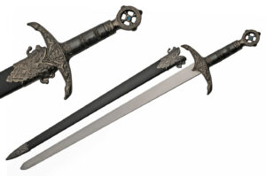 Earl Of Huntington Stainless Steel Blade | Metal Alloy Handle 33 inch Sword