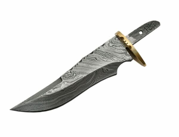 6.25" DAMASCUS BLADE BLANK WITH GUARD