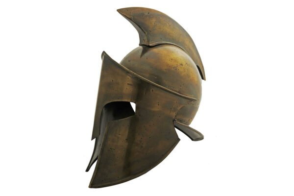 Gold Gladiator 18 Gauge Steel Helmet