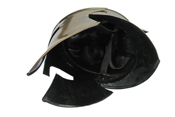 Gold Gladiator 18 Gauge Steel Helmet