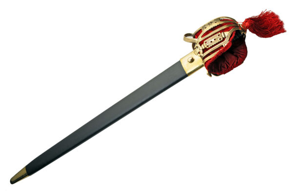 Scottish Stainless Steel Blade | Basket Hill Wire Wrapped Handle 36 inch Broad Sword