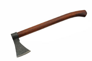 Slavic Hand Forged Carbon Steel Blade | Wooden Handle 16 inch Trade Axe