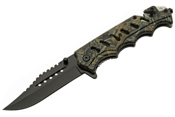 Camo Stainless Steel Blade | Abs Handle 4.75 inch Edc Pocket Folding Knife