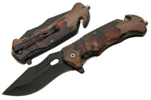 Brown Bear Stainless Steel Blade | Abs Handle 4.75 inch Edc Pocket Folding Knife