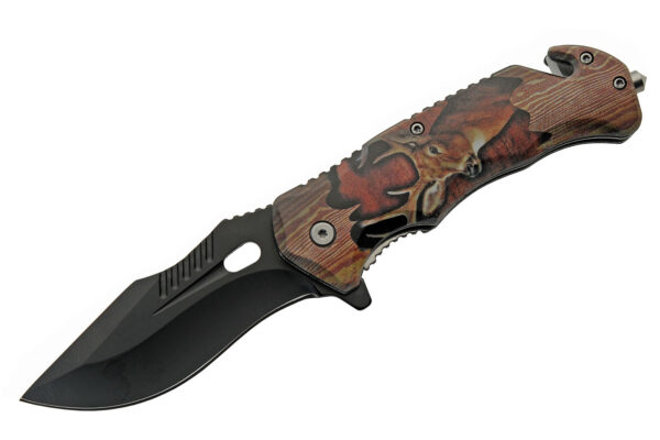 Buck Stainless Steel Blade | Abs Handle 4.75 inch Edc Pocket Folding Knife
