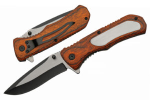 Engravable Stainless Steel Two Tone Blade | Abs Handle 4.5 inch Edc Pocket Folding Knife
