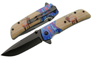Voodo Deer Stainless Steel Blade | Abs Handle 4.5 inch Pocket Folding Knife