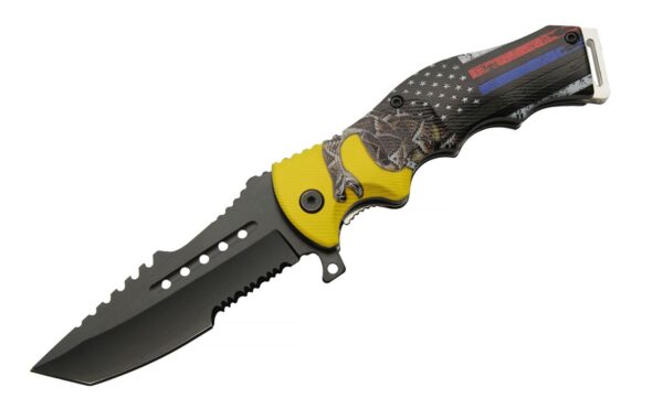 Patriot Service Stainless Steel Blade | Abs Handle 4.75 inch Edc Pocket Folding Knife