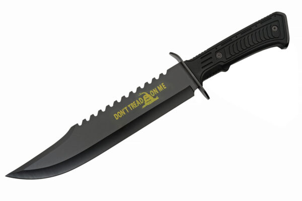 “Don’t Tread On Me” Stainless Steel Blade | Abs Handle 15 inch Hunting Knife