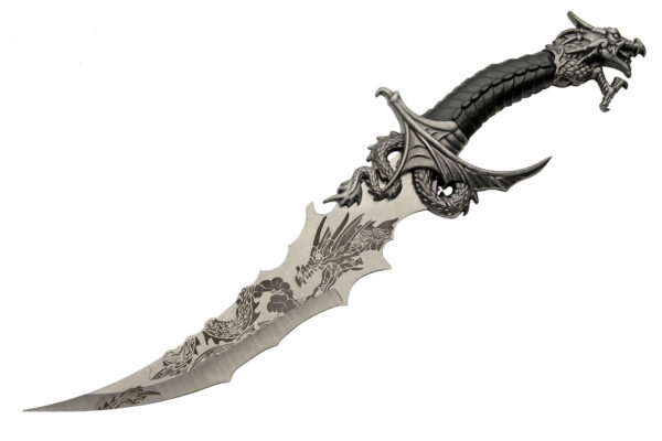13.25" SEA DRAGON FANTASY KNIFE WITH STAND