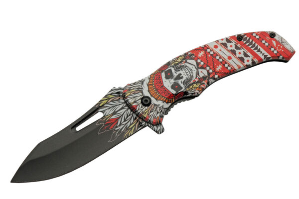 Rojo Muertos Stainless Steel Blade | ABS Handle 8.5 inch EDC Pocket Folding Knife