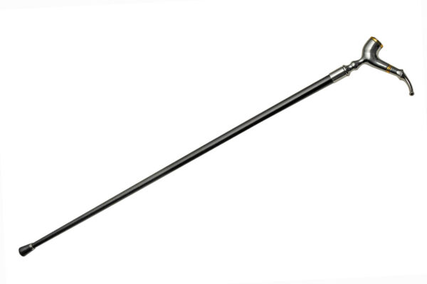 Smoke Pipe Stainless Steel Blade | Silver Brass Handle 39 inches Walking Cane Sword