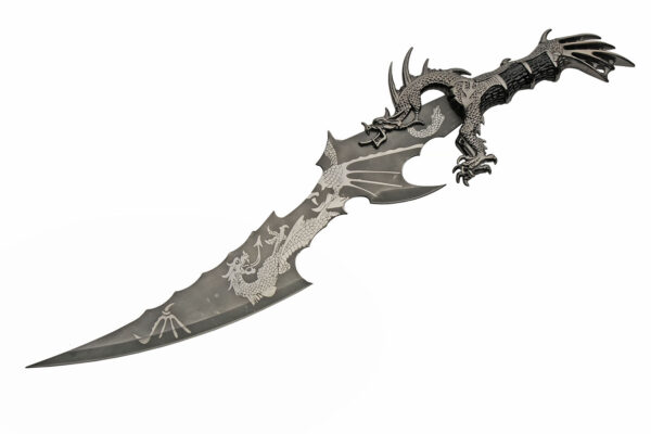 Fantasy Dragon Stainless Steel Blade | Metal Handle 21 inch Sword
