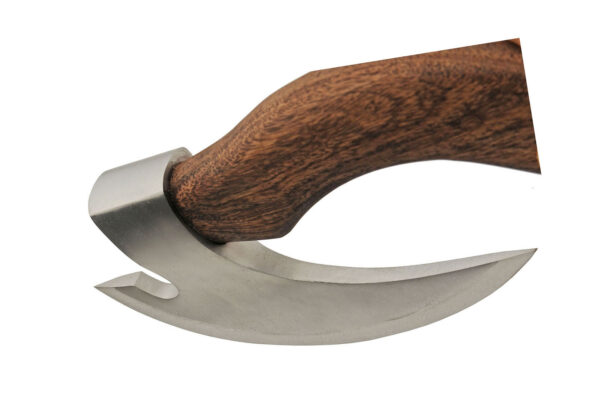 Viking Stainless Steel Blade | Wooden Handle 11 inch Style Pizza Axe