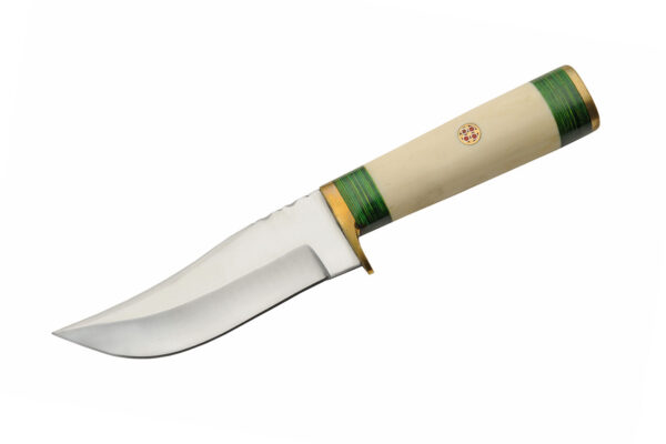 Green Mosaic 8.25″ Hunting Knife