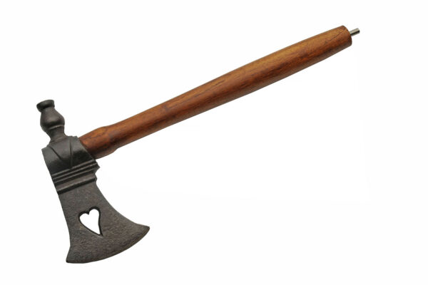 Medieval Peace Pipe Carbon Steel Blade | Wooden Handle 13 inch Camping Axe