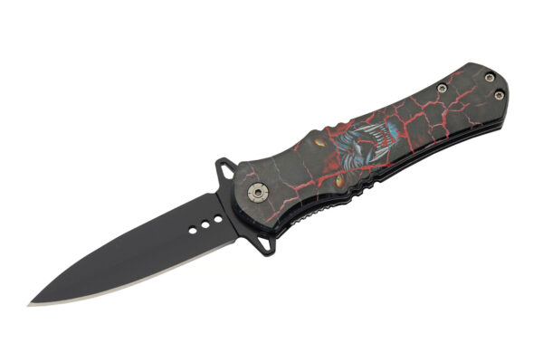 Red Wolf Stainless Steel Blade | Abs Handle 8 inch Edc Folding Knife