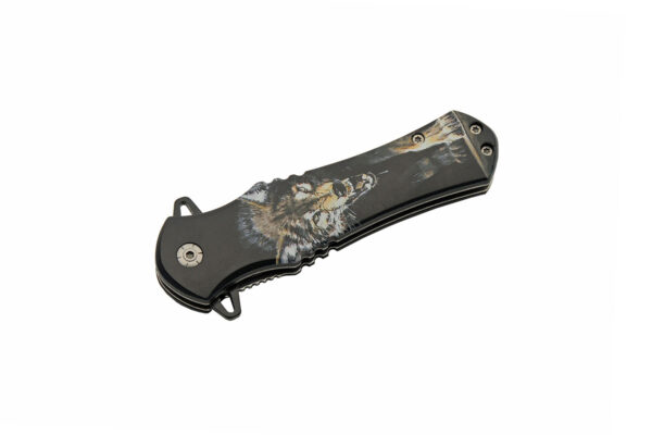 Wolf Stainless Steel Blade | Abs Handle 8 inch Edc Folding Knife