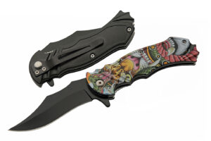Tiger Snake Stainless Steel Blade | Abs Handle 8 inch Edc Folding Knife