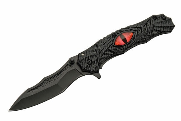Dark Eye Stainless Steel Blade | Abs Handle 8 inch Edc Folding Knife
