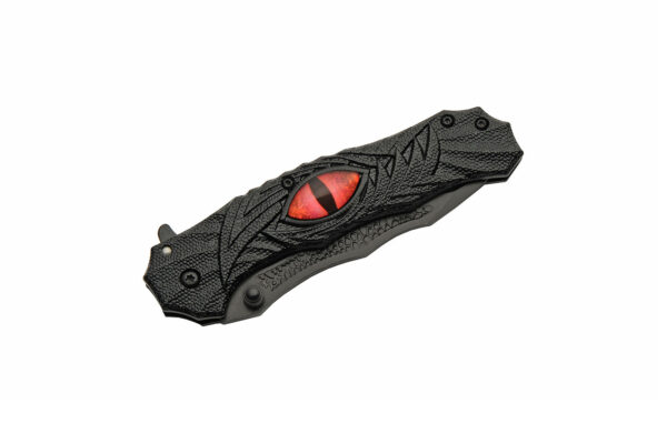 Dark Eye Stainless Steel Blade | Abs Handle 8 inch Edc Folding Knife