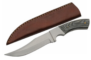 Night Tiger Stainless Steel Blade | Wood Handle 9.5 inch EDC Hunting Knife