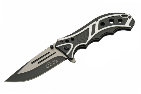 Black Stainless Steel Blade | Aluminum Handle 4.75 inch EDC Pocket Folding Knife