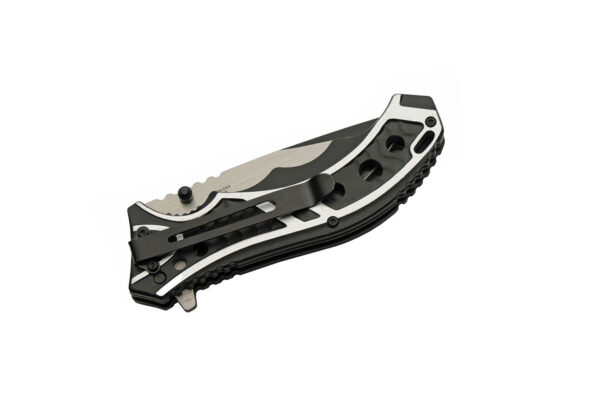 Black Stainless Steel Blade | Aluminum Handle 4.75 inch EDC Pocket Folding Knife