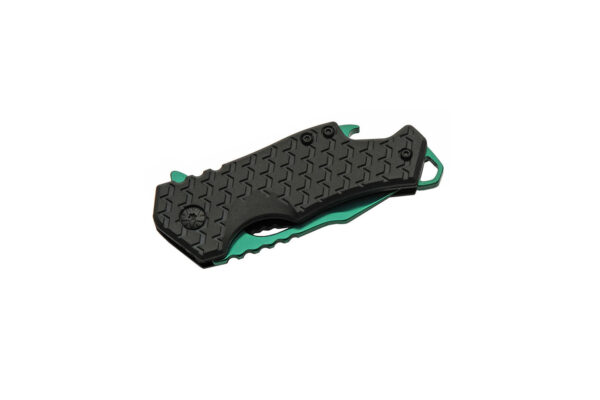 Green Ballistics Stainless Steel Blade | ABS Handle 3.75 inch EDC Pocket Folding Knife